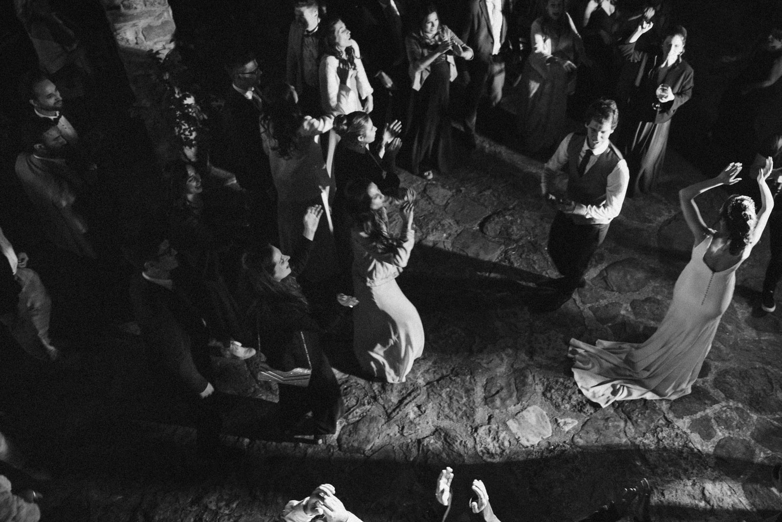discoteca boda fotografía blanco y negro